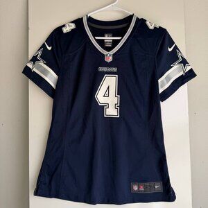 Official NFL Nike On Field Women’s Dallas Cowboys Prescott 4 Jersey T-Shirt Sz M